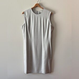 Vintage Banana Republic 100% Silk Shift Dress Pale Blue Size 14